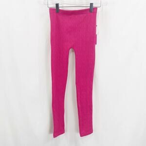 STAR RIDE Pink High Waist Stretchy Leggings Textured
